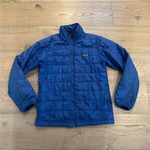 Blue Patagonia Nano Puff Quilted Jacket